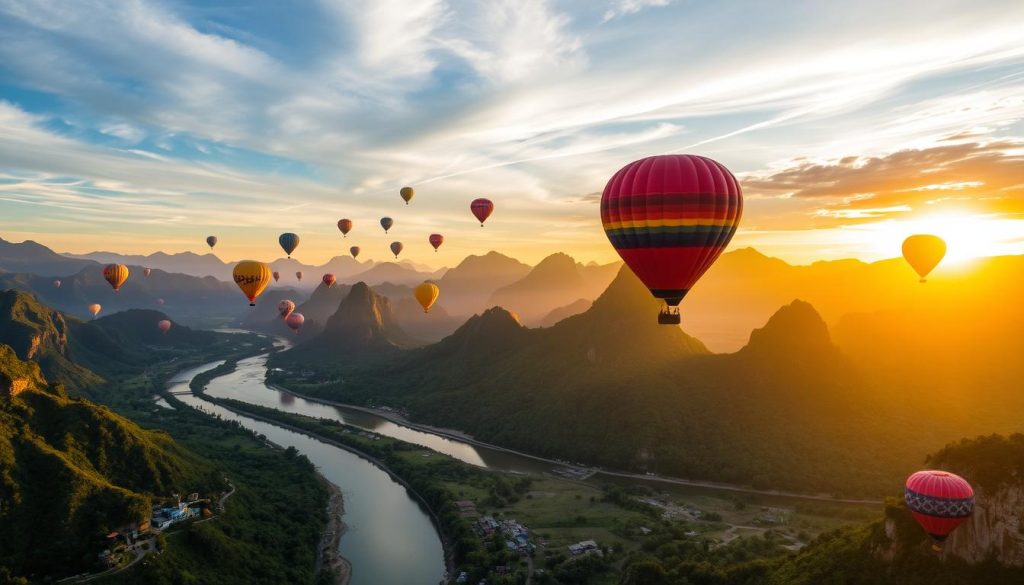 top balloon rides in Vang Vieng top balloon rides in Vang Vieng
