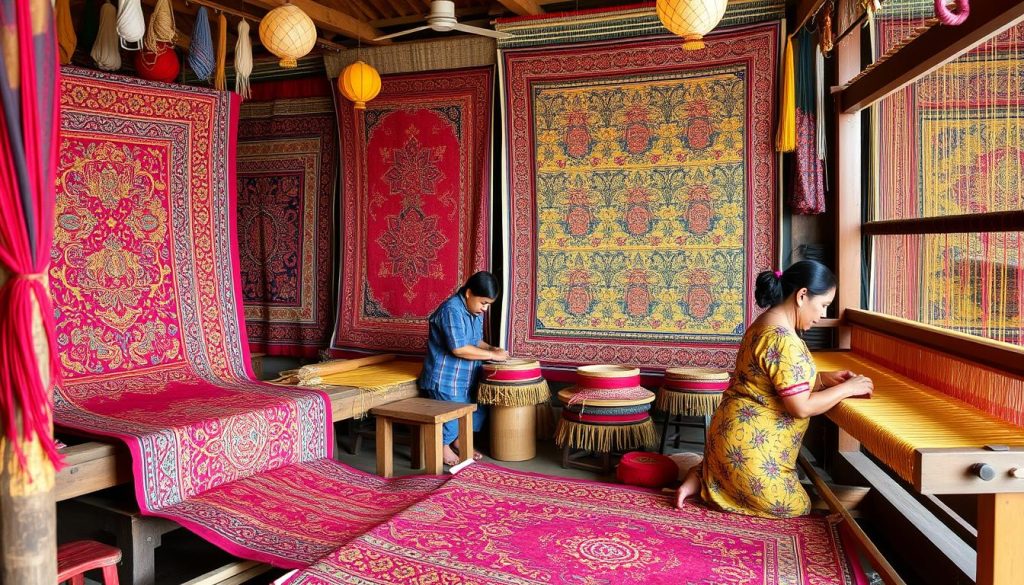 traditional Burmese textile art traditional Burmese textile art