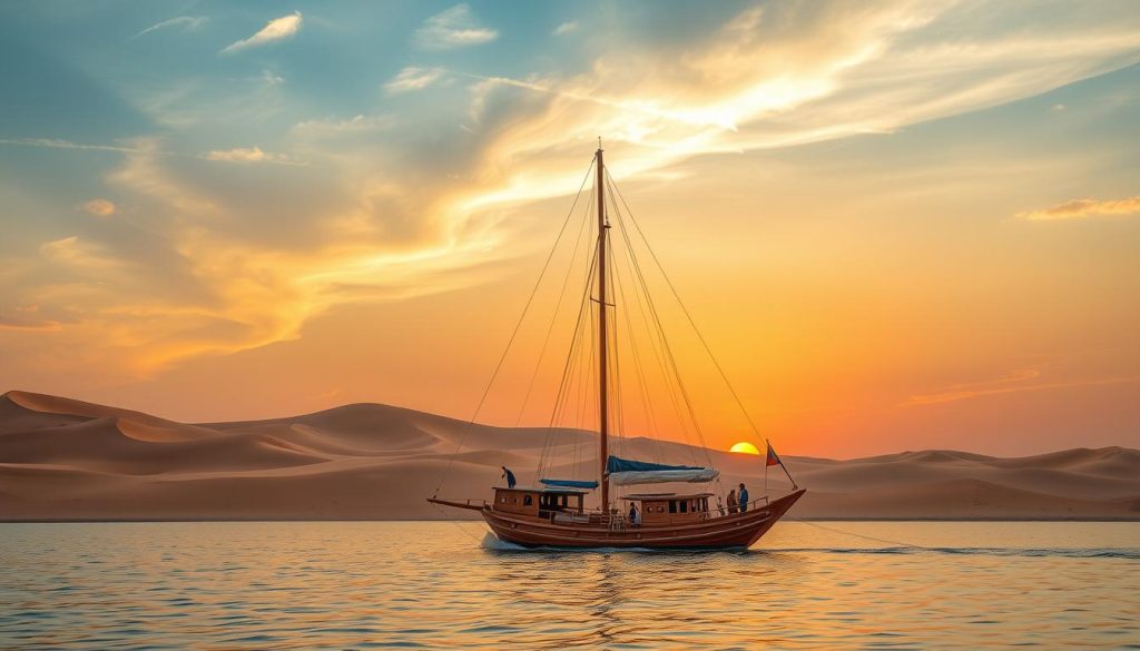 traditional Qatari dhow traditional Qatari dhow