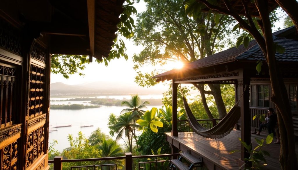 traditional lodging in Luang Prabang traditional lodging in Luang Prabang