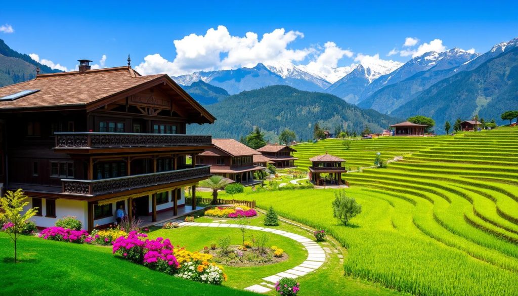 traditional village stays Paro traditional village stays Paro