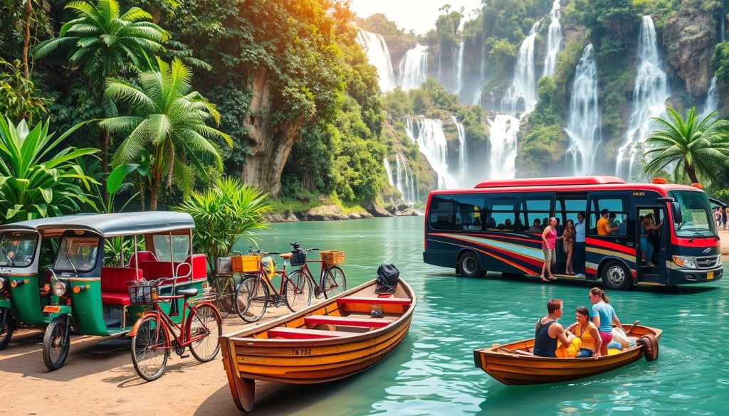 transport options to Kuang Si Falls transport options to Kuang Si Falls