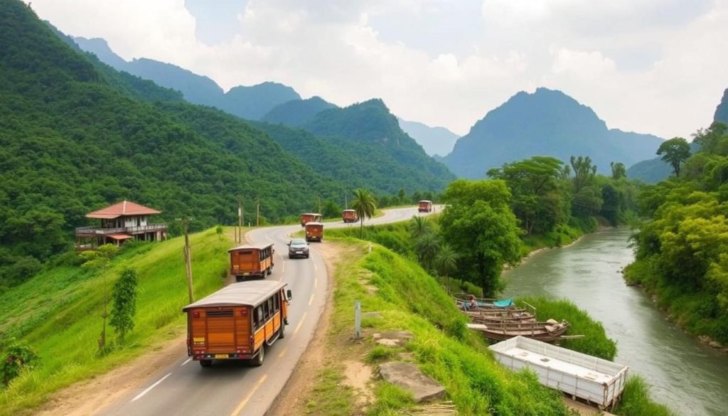 transportation from Luang Prabang to Vang Vieng transportation from Luang Prabang to Vang Vieng