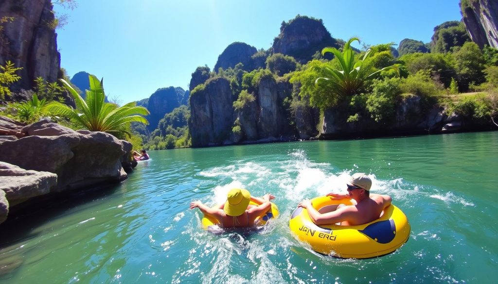 tubing Nam Song River tubing Nam Song River