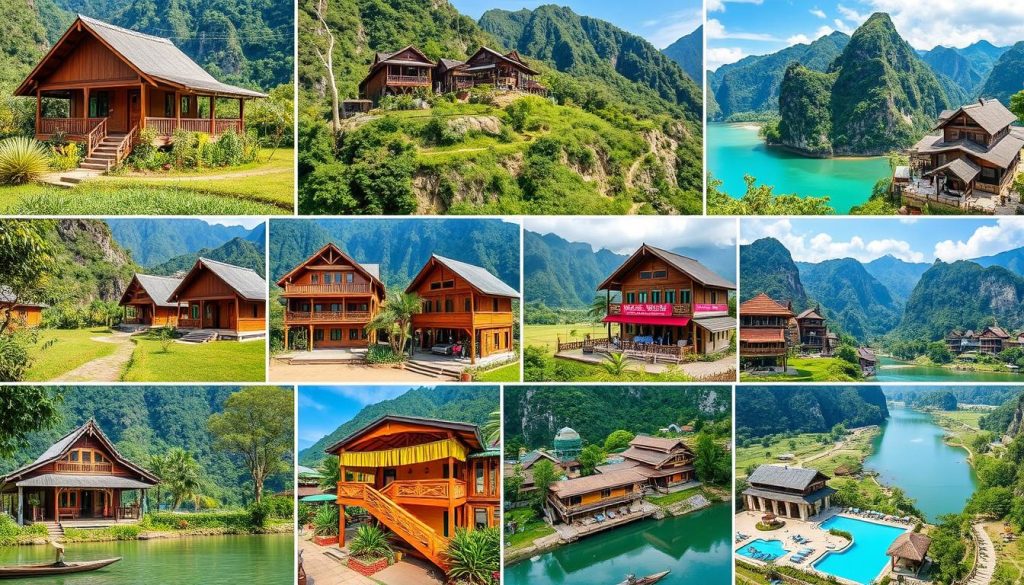types of Vang Vieng accommodations types of Vang Vieng accommodations