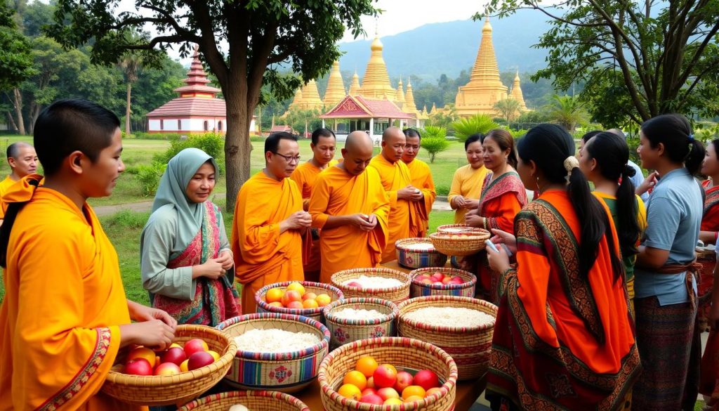 unique alms giving ceremonies in Luang Prabang unique alms giving ceremonies in Luang Prabang