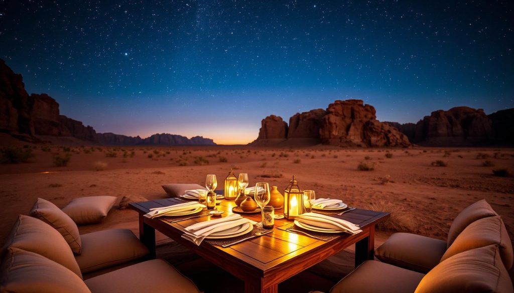 upscale Bedouin campsite dining experience upscale Bedouin campsite dining experience