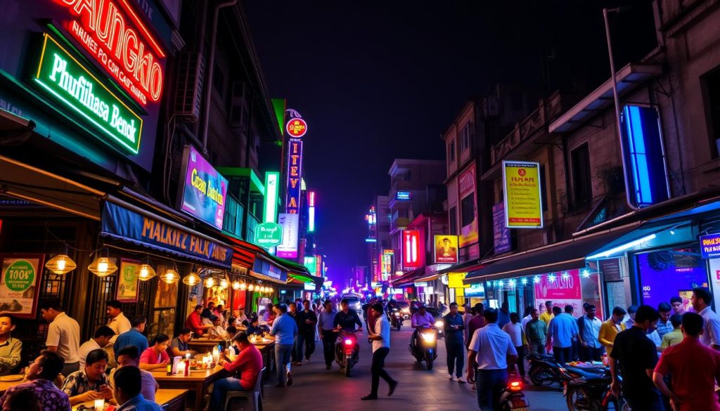 vibrant nightlife scene in Dhaka vibrant nightlife scene in Dhaka