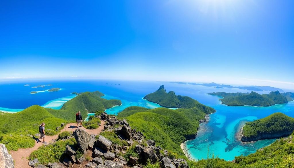 Albaguen Island trek panoramic hiking experience Albaguen Island trek panoramic hiking experience