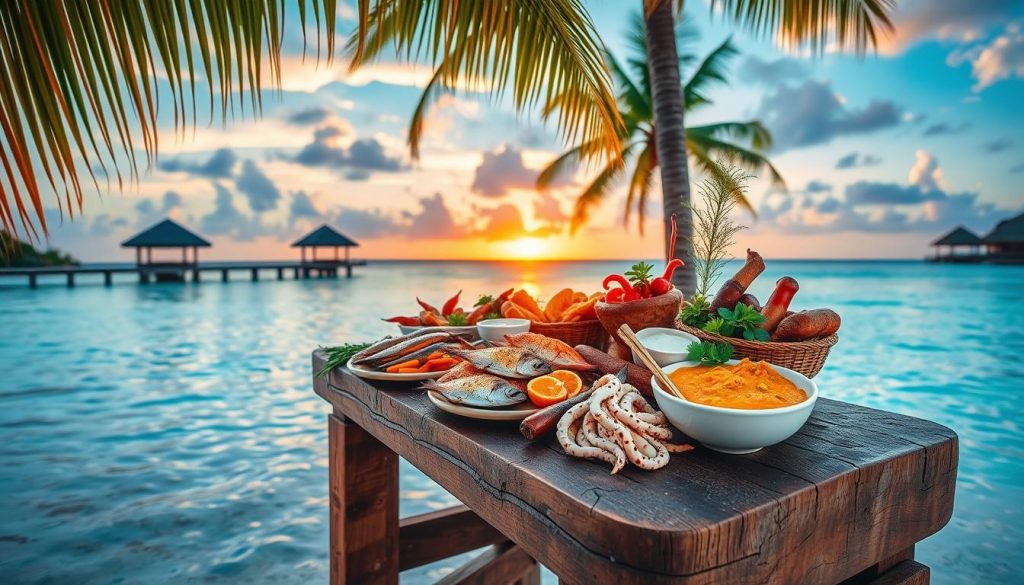 Authentic Maldivian seafood in Ari Atoll Authentic Maldivian seafood in Ari Atoll