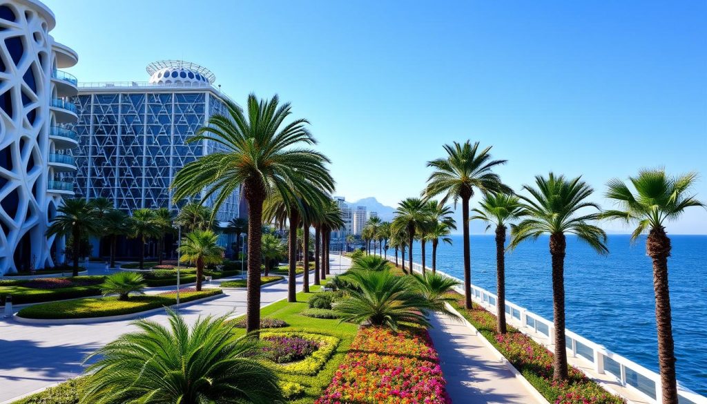 Batumi Boulevard showcasing the fusion of architecture and nature in Batumi Batumi Boulevard showcasing the fusion of architecture and nature in Batumi
