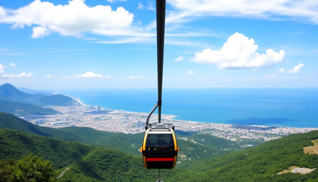 Batumi cable car landscape views Batumi cable car landscape views