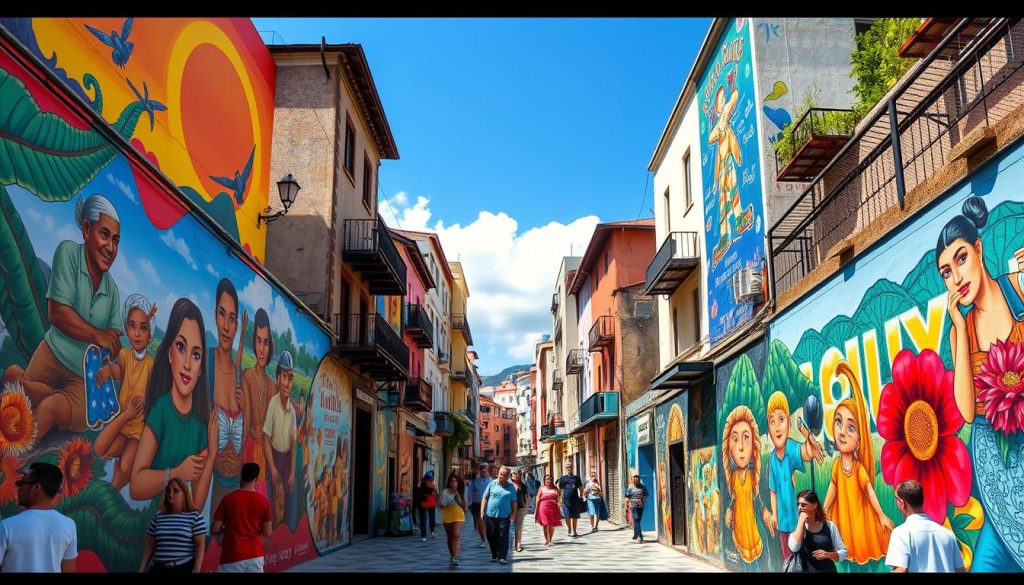 Batumi mural scenes Batumi mural scenes