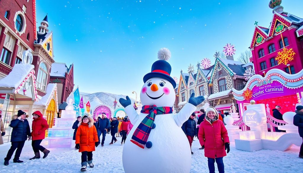 Bonhomme and winter carnival Bonhomme and winter carnival