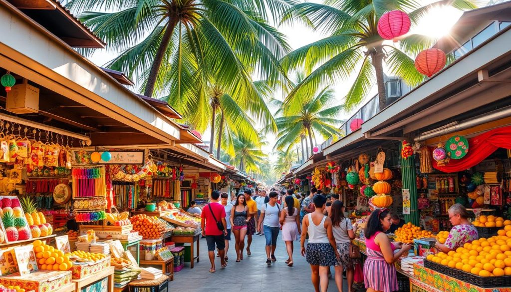 Boracay shopping scene Boracay shopping scene