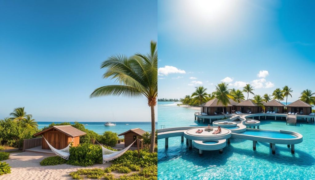 Comparing budget vs luxury Baa Atoll accommodations Comparing budget vs luxury Baa Atoll accommodations