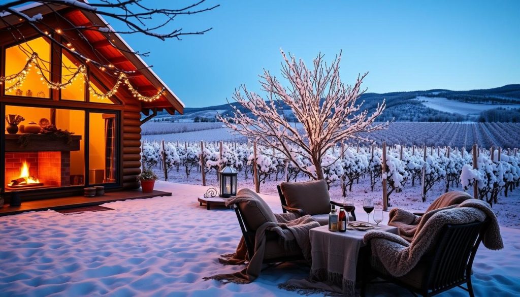 Cozy accommodations winter wine tour Cozy accommodations winter wine tour