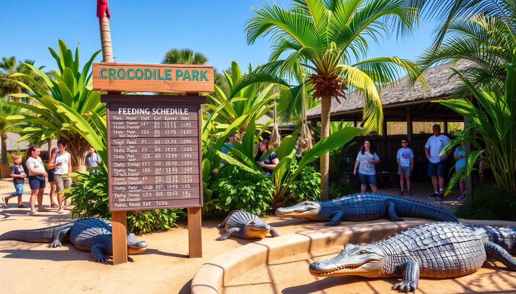 Crocodile Park feeding schedule Crocodile Park feeding schedule