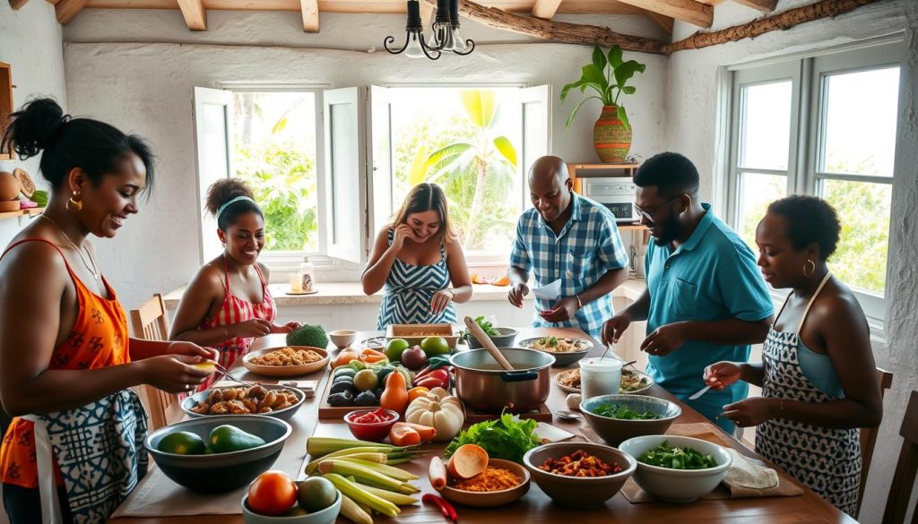 Family cooking class in South Caicos Family cooking class in South Caicos
