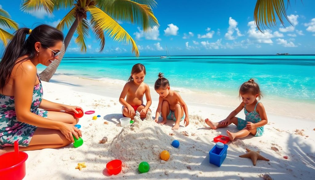 Family-friendly beach activities on North Caicos Family-friendly beach activities on North Caicos
