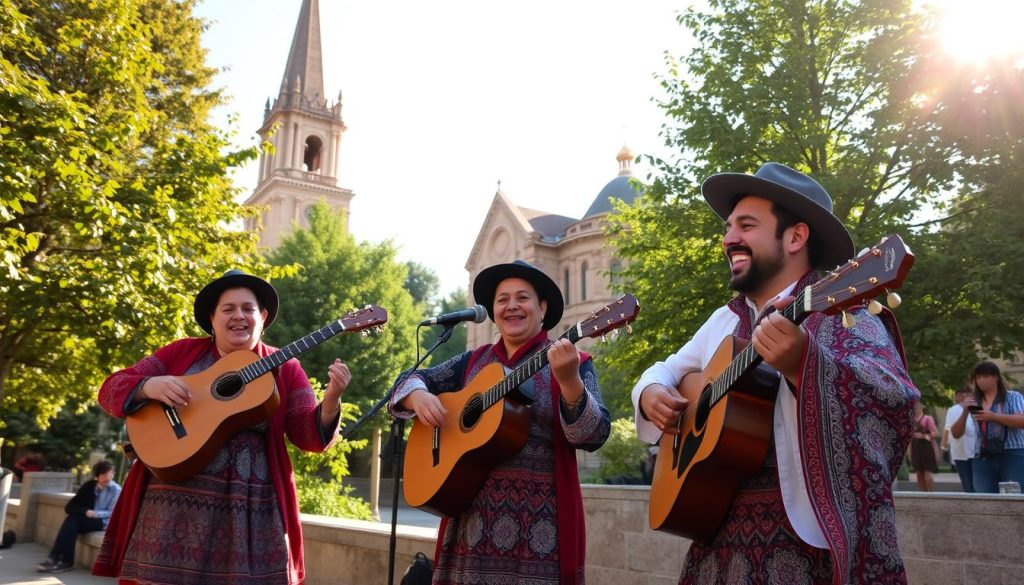 Georgian music performances near Svetitskhoveli Cathedral Georgian music performances near Svetitskhoveli Cathedral