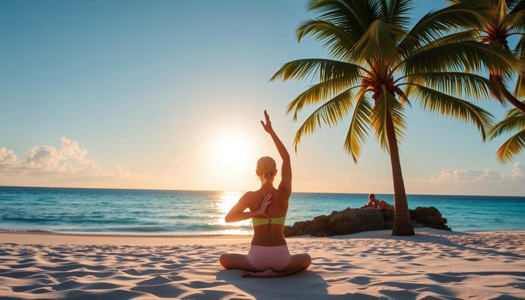 Grace Bay beach yoga Grace Bay beach yoga