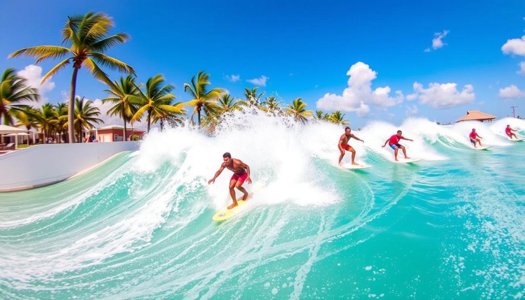 Grand Turk FlowRider surfing Grand Turk FlowRider surfing