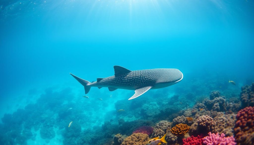 Grand Turk whale shark swimming Grand Turk whale shark swimming