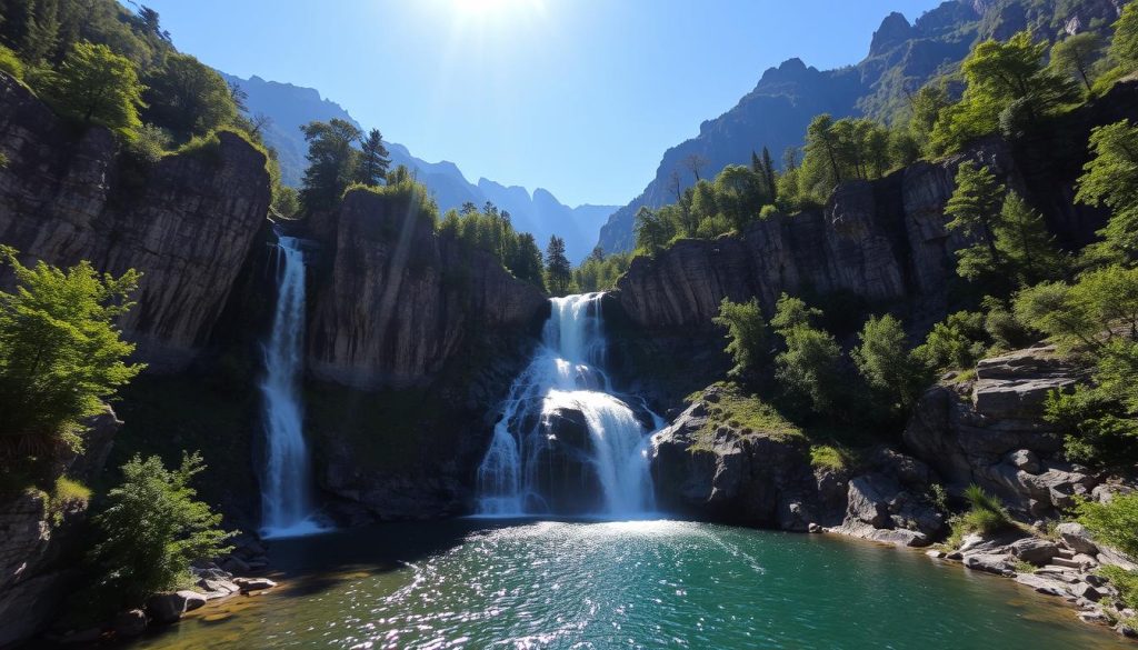 Gveleti Waterfall location Gveleti Waterfall location