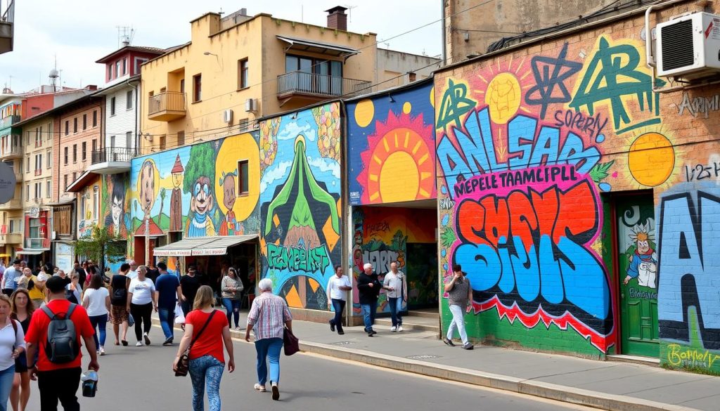 Gyumri city graffiti highlighting social issues in street art Gyumri city graffiti highlighting social issues in street art