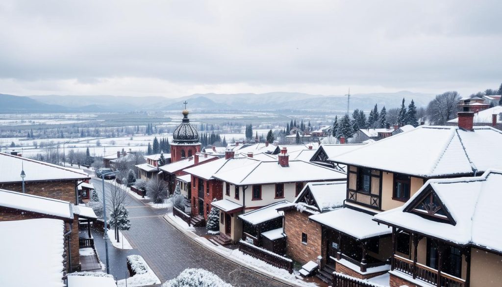 Gyumri snowfall in winter Gyumri snowfall in winter