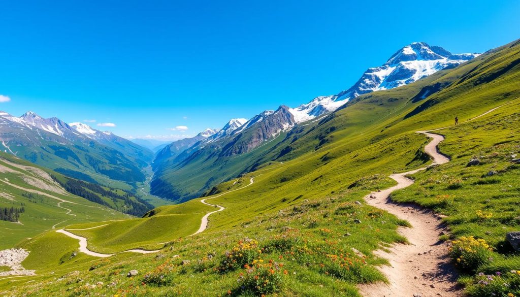 Hiking trails in Kazbegi National Park Hiking trails in Kazbegi National Park
