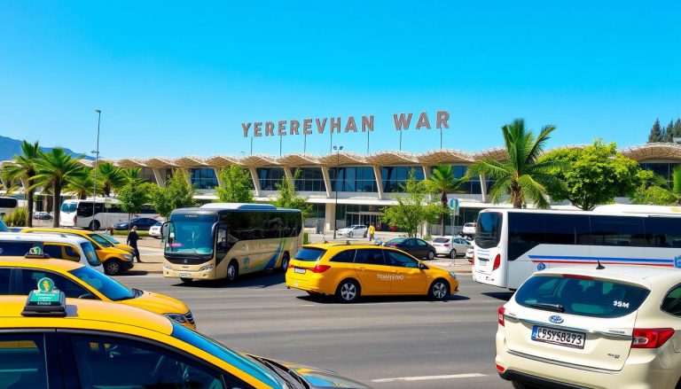 How to get from Yerevan airport to city center?