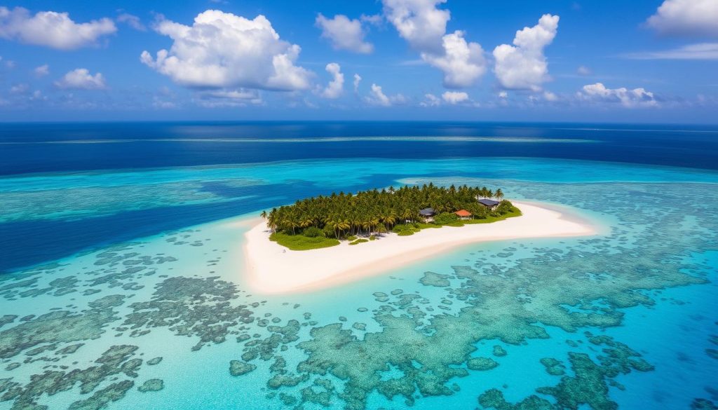 Hulhumalé Island and its beautiful beach Hulhumalé Island and its beautiful beach