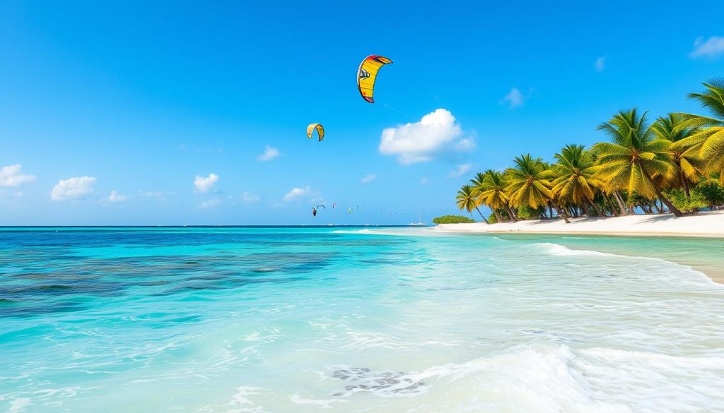 Ideal kitesurfing conditions in Baa Atoll Ideal kitesurfing conditions in Baa Atoll