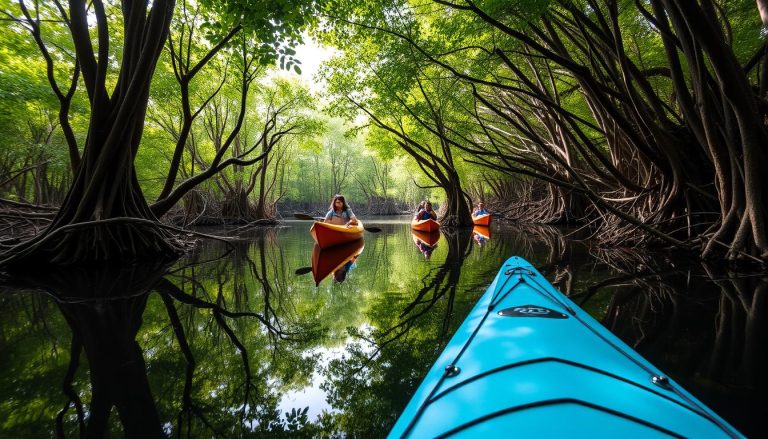 Kayaking adventures in Palawan mangroves