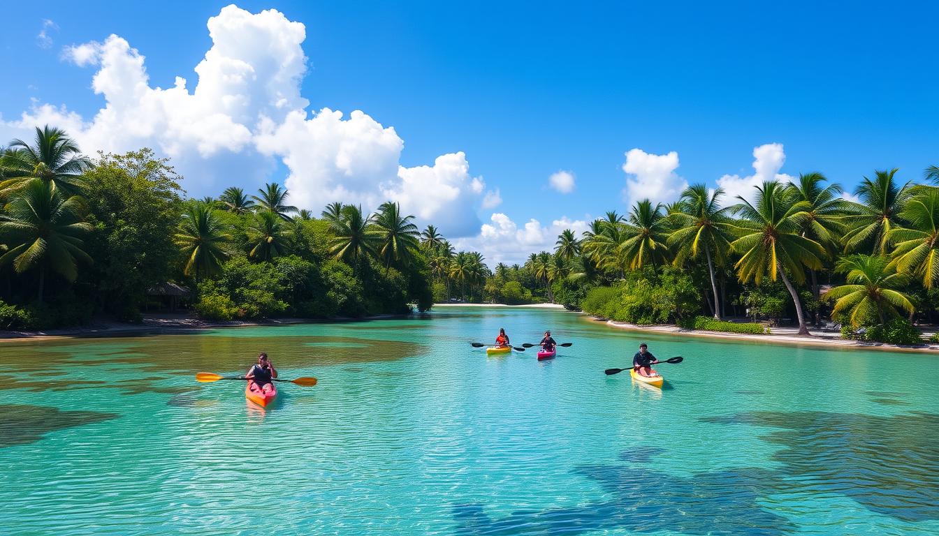 Kayaking and paddleboarding in Hulhumalé lagoon