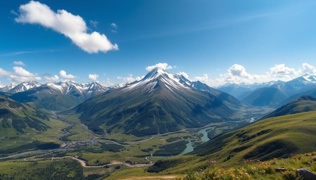 Kazbegi National Park overview Kazbegi National Park overview
