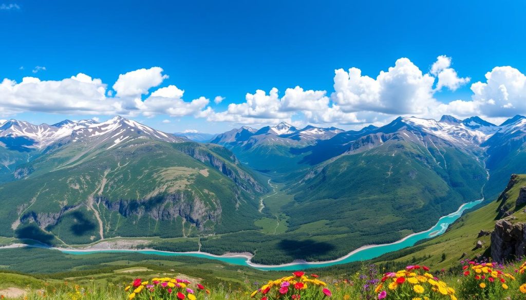 Kazbegi National Park overview Kazbegi National Park overview