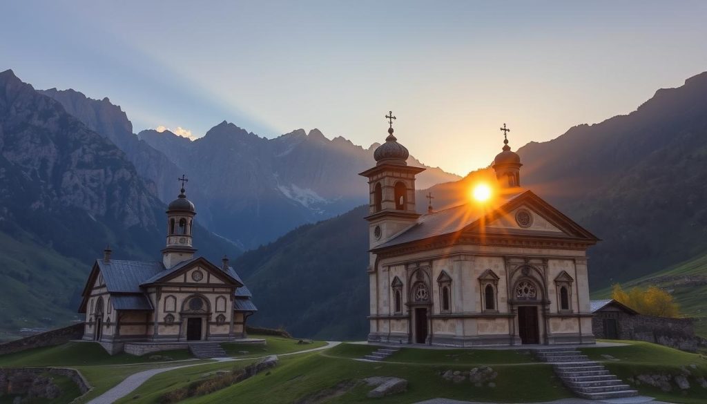 Kazbegi ancient churches and monuments Kazbegi ancient churches and monuments