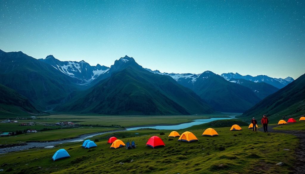 Kazbegi camping spots Kazbegi camping spots