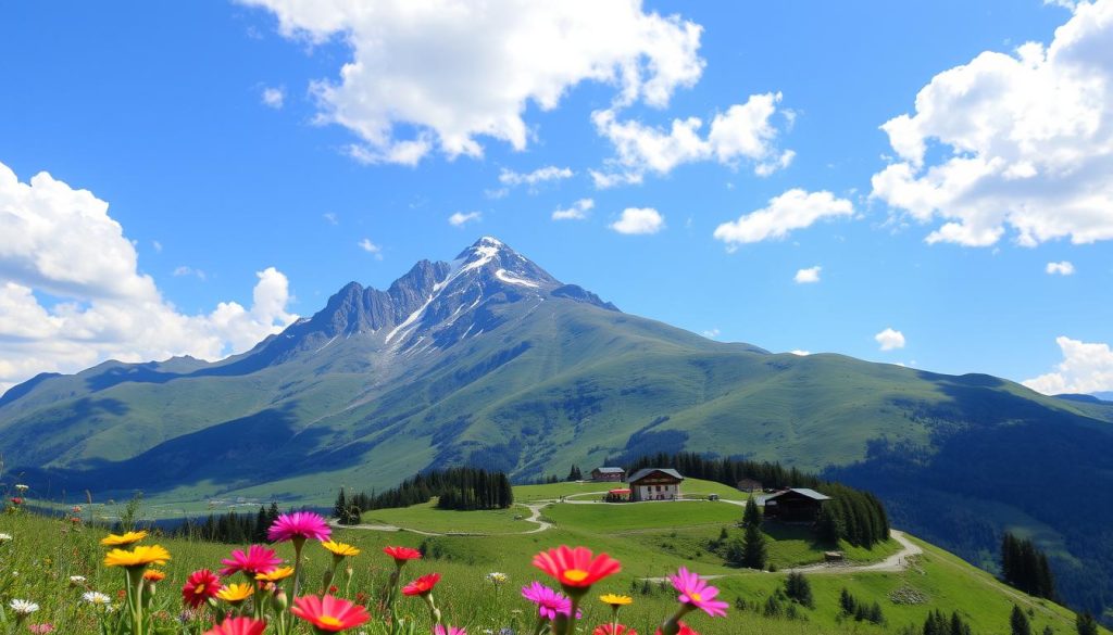 Kazbegi with Mount Kazbek Kazbegi with Mount Kazbek