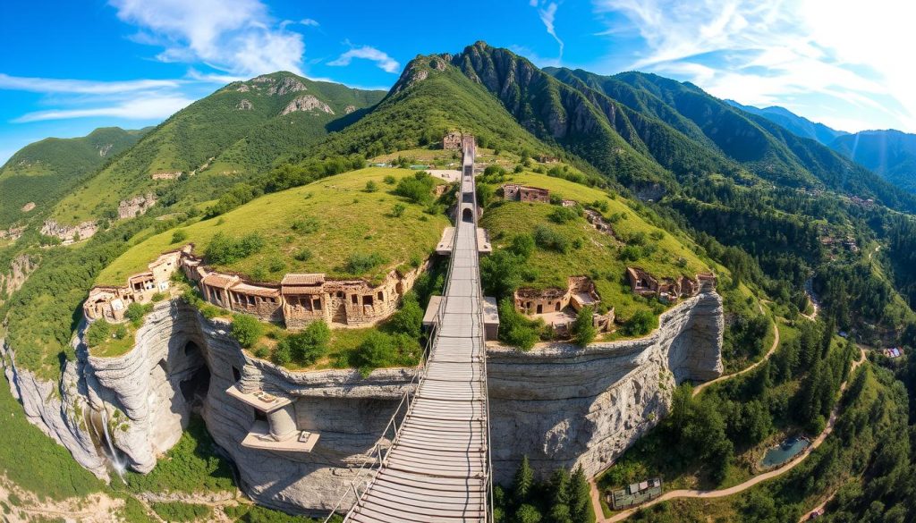 Khndzoresk swinging bridge highlighting Tatev lesser-known attractions Khndzoresk swinging bridge highlighting Tatev lesser-known attractions