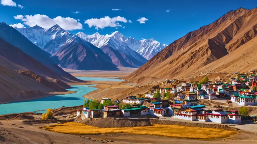 a village in the mountains