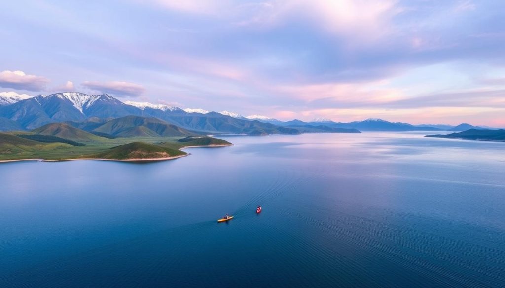 Lake Sevan, the largest freshwater lake in Armenia Lake Sevan, the largest freshwater lake in Armenia