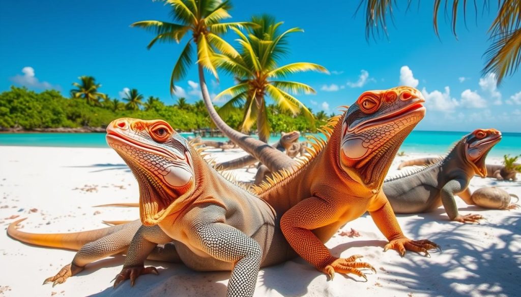 Little Water Cay iguanas Little Water Cay iguanas