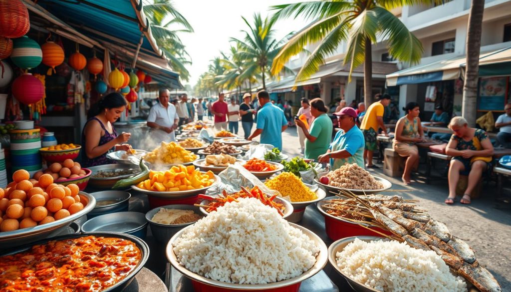Malé food scene with local dishes Malé food scene with local dishes