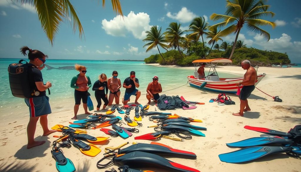 Prepping for whale shark adventure Prepping for whale shark adventure