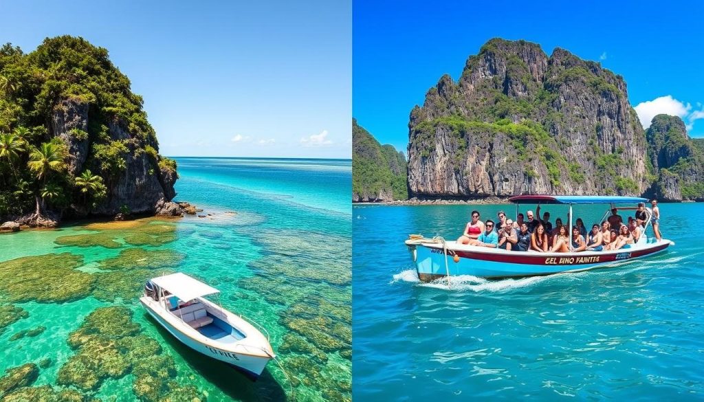 Private tours versus group tours in El Nido Private tours versus group tours in El Nido