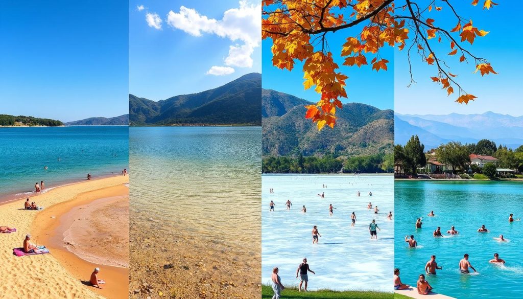 Seasonal Swimming Conditions at Lake Sevan Seasonal Swimming Conditions at Lake Sevan